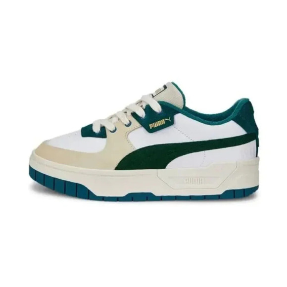 Puma Cali Dream Ivy League Terry Sneaker White Green Size 7 - Picture 6 of 13
